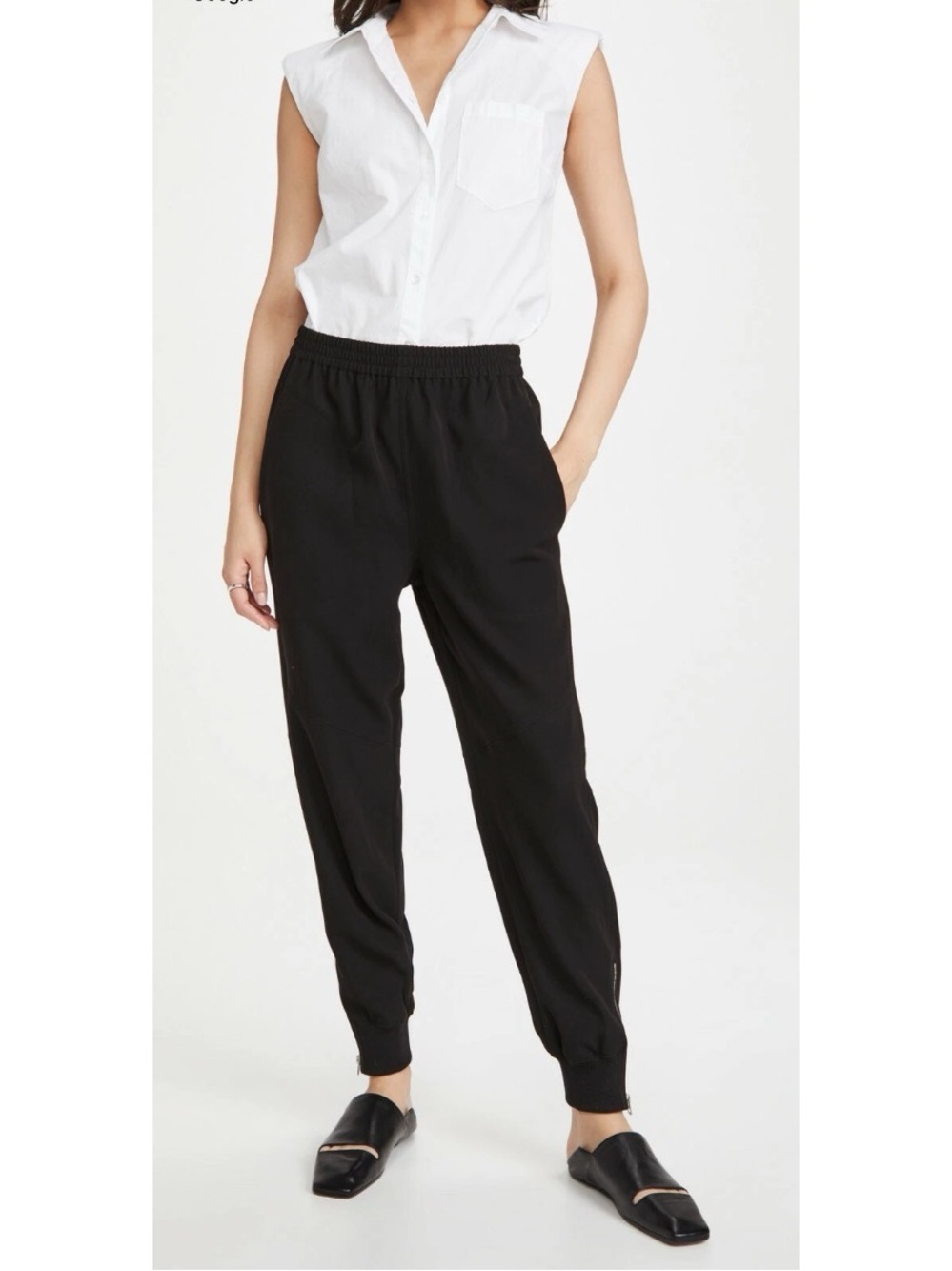 Rag & Bone Crepe Jogger Pant Black